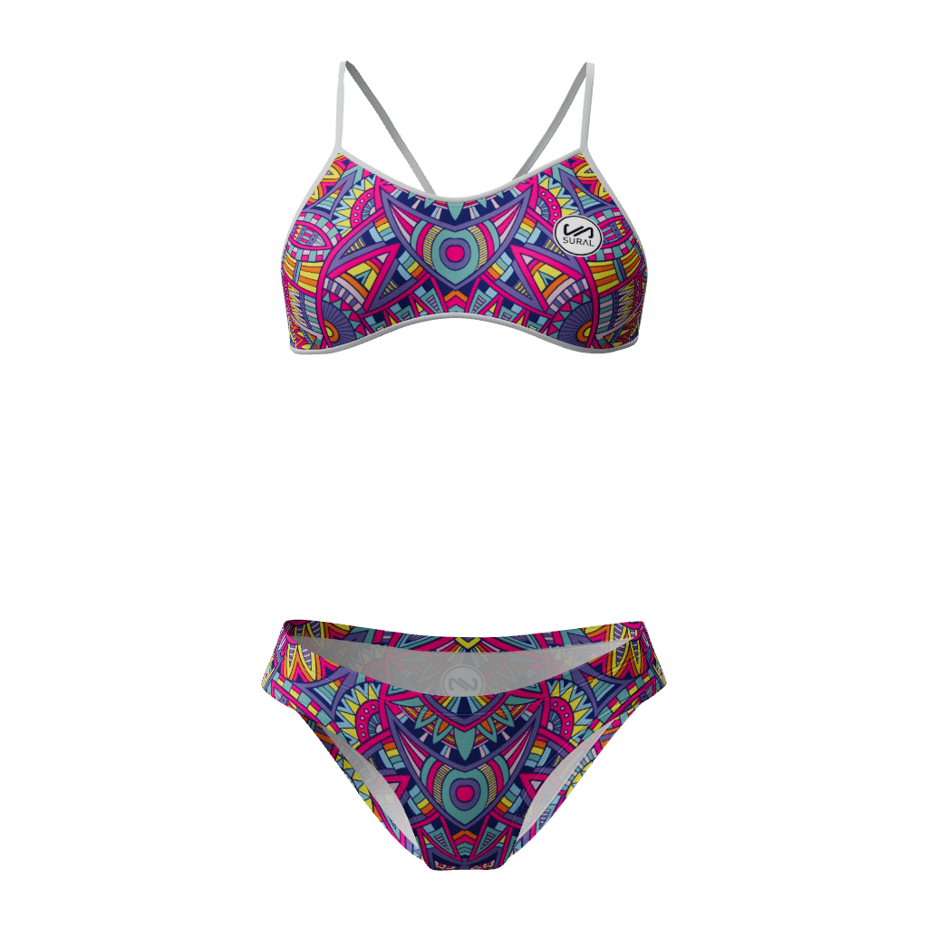 Bikini Natación Mujer Tirante Estrecho ETNIC Sural